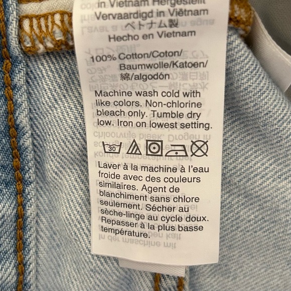 Madewell High Rise Straight Leg Denim The Perfect Vintage Jean in Light Blue, 27 - Picture 8 of 10